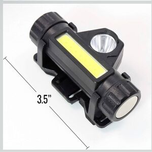 Headband Compact Black LED Flashlight